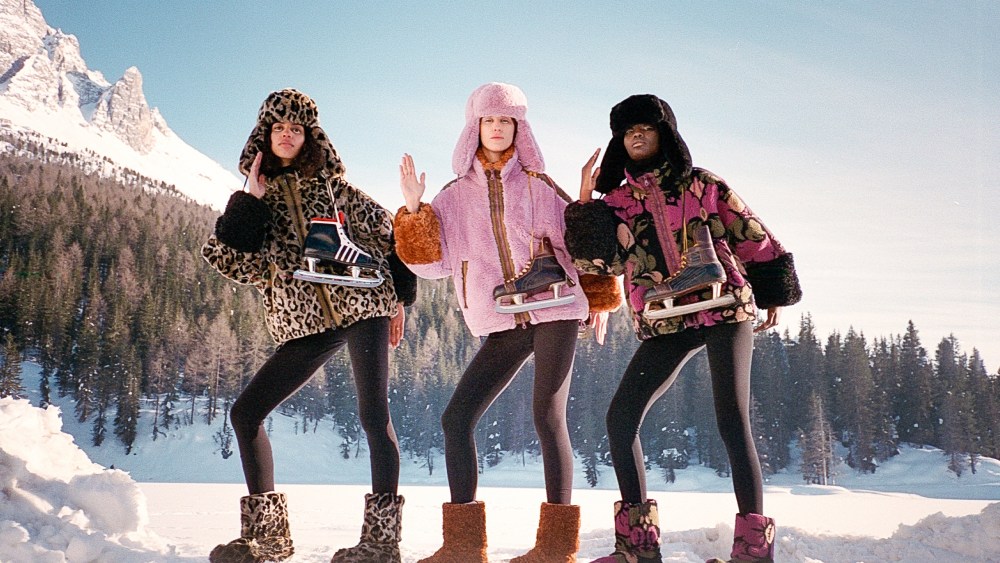 Three looks from the Oof Wear Fall 2021 outerwear collection.