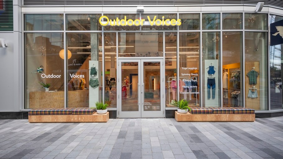 Outdoor Voices' Boston location, which closed on Sunday.