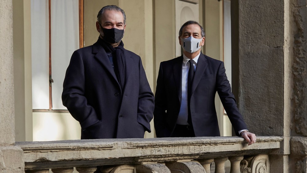 Remo Ruffini and Milan mayor Giuseppe Sala