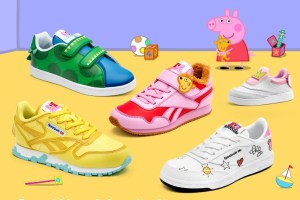 Reebok collaborated with Hasbro on a children's sneaker collection inspired by Peppa Pig