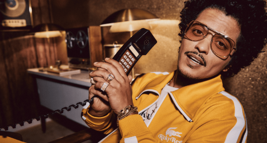 Bruno Mars fashion collection with Lacoste