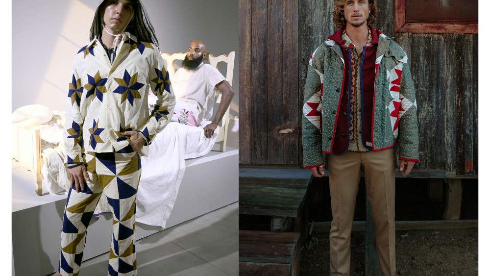 Looks from Bode men's, spring 2018 and Stan, spring 2021.