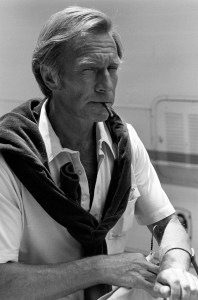 Christopher Plummer awaits filming during production of "Eyewitness" in New York City on June 24, 1980.
