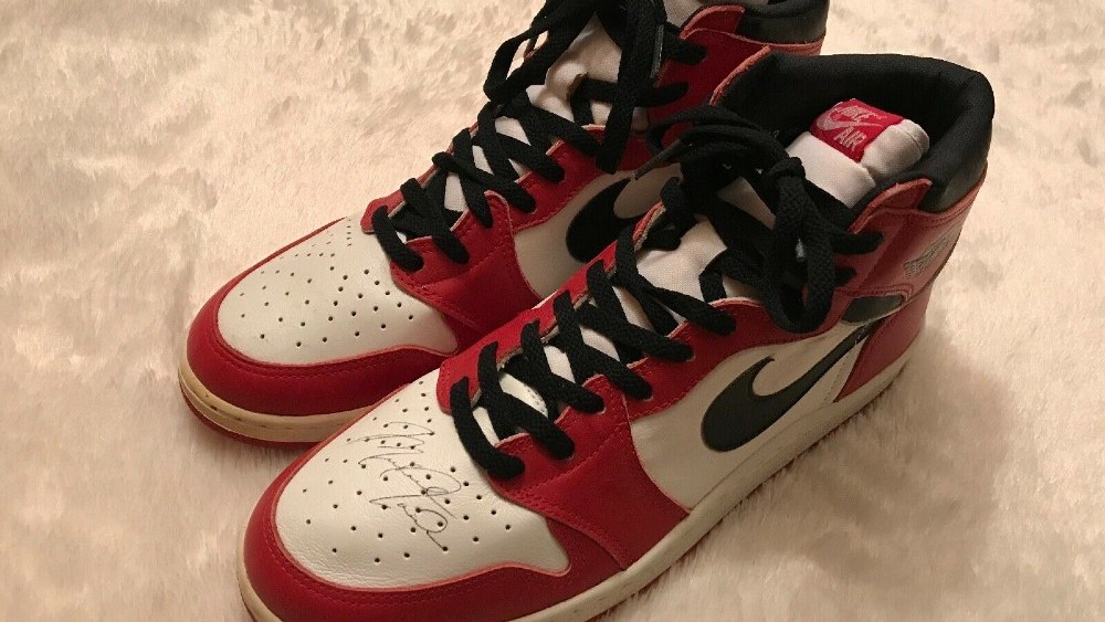 An eBay seller has listed a pair of signed Air Jordan 1s for $1 million