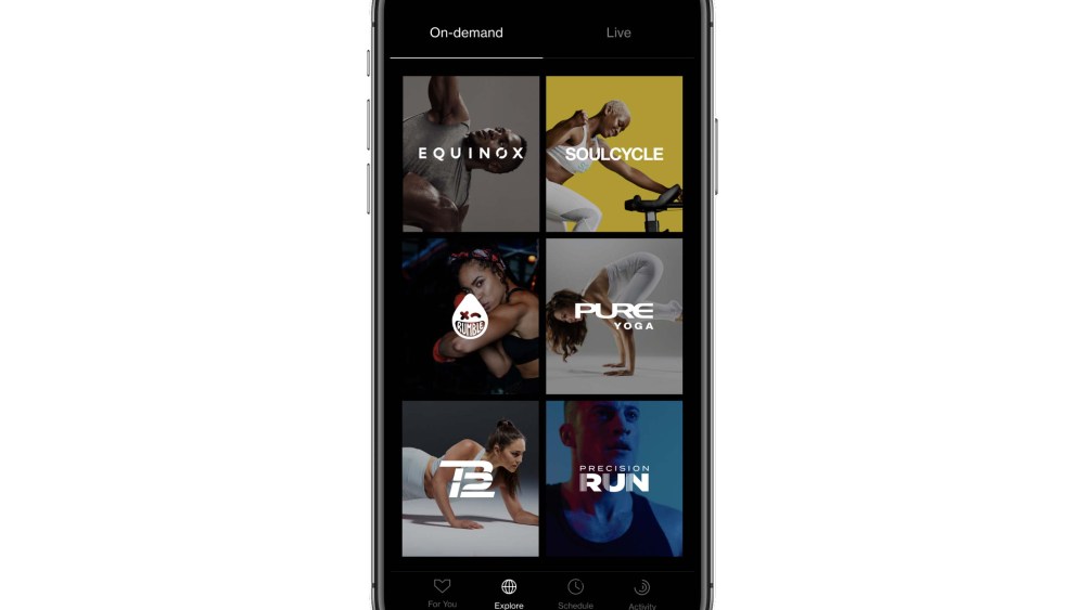 A look at the Equinox+ app.