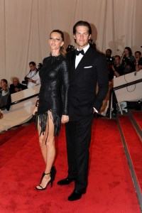 Gisele Bundchen (L) and Tom Brady attend the Metropolitan Museum of Art's 2010 Costume Institute gala. Bundchen wears Alexander Wang.