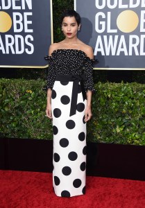 Zoe Kravitz arrives at the 77th annual Golden Globe Awards at the Beverly Hilton Hotel on Sunday, Jan. 5, 2020, in Beverly Hills, Calif. (Photo by Jordan Strauss/Invision/AP)