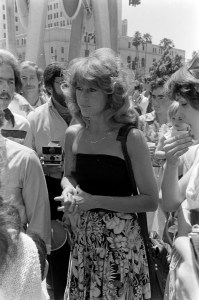 Jane Fonda (C) attends the opening of the Children's Museum of Los Angeles in the Lake View Terrace neighborhood of Los Angeles, California, on June 12, 1979.