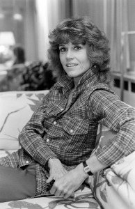 Jane Fonda, author of the newly published "Jane Fonda's Workout Book," poses for portraits on November 20, 1981.