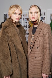 Backstage at Max Mara RTW Fall 2021