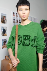 Backstage at Max Mara RTW Fall 2021