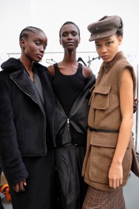 Backstage at Max Mara RTW Fall 2021