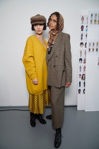 Backstage at Max Mara RTW Fall 2021