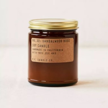 pf candle co, best rose scented candles