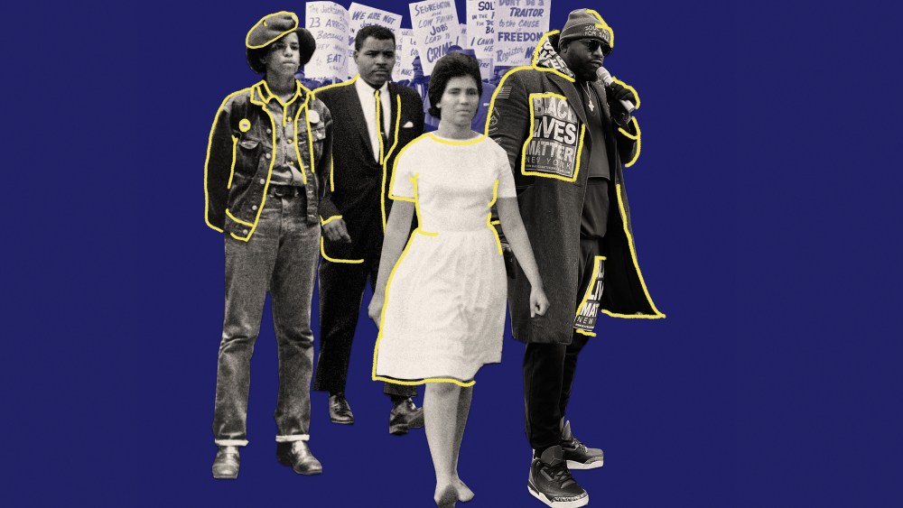 From the suits of the Civil Rights movement of the ‘50s and ‘60s, to the power uniform of the Black Panther era in the '70s and the statement Ts that have outfitted today's Black Lives Matter protests, these moments have marked the intersection of fashion, politics and justice.