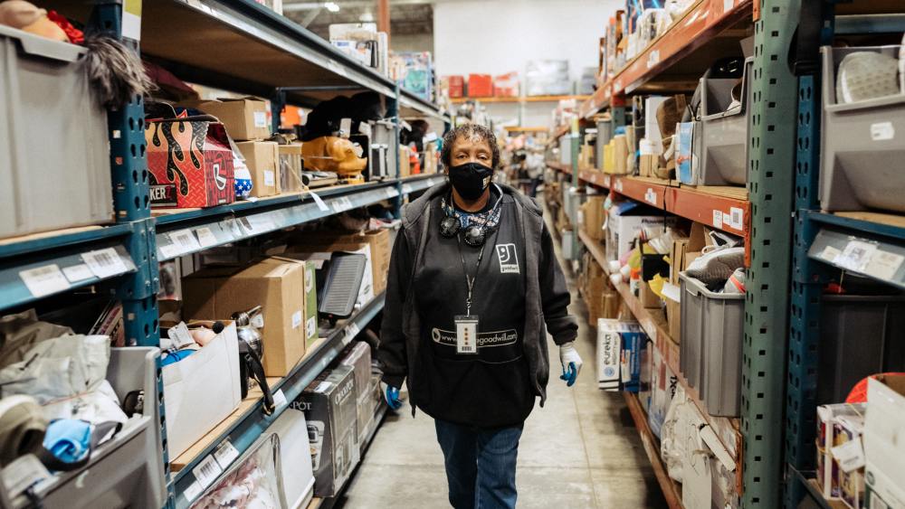 Behind-the-scenes at Goodwill's e-commerce HQ in Orange County, CA.