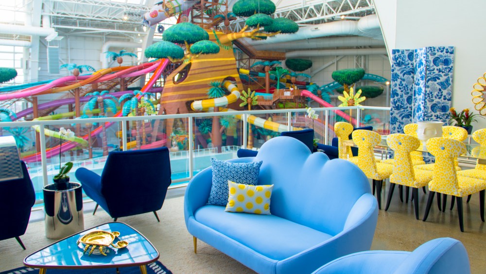 The Capri-inspired VIP Skybox Suite at American Dream.