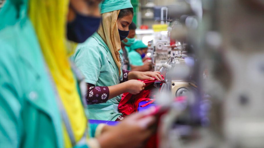A fire on Saturday tore through a warehouse at a Bangladesh garment factory.