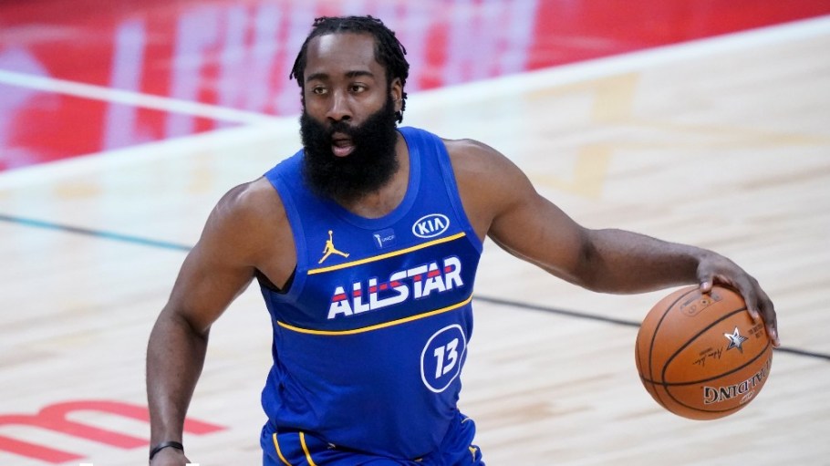 The Brooklyn Nets' James Harden participated in the 2021 All-Star Game