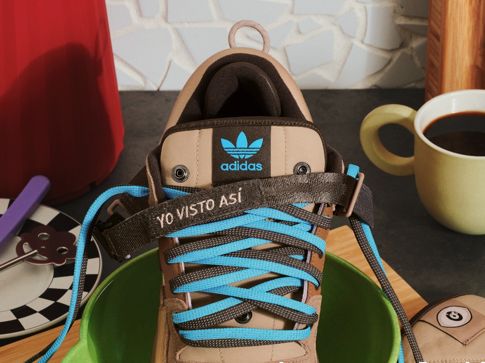 Adidas teamed up with Bad Bunny on “The First Café” Forum Buckle Low 