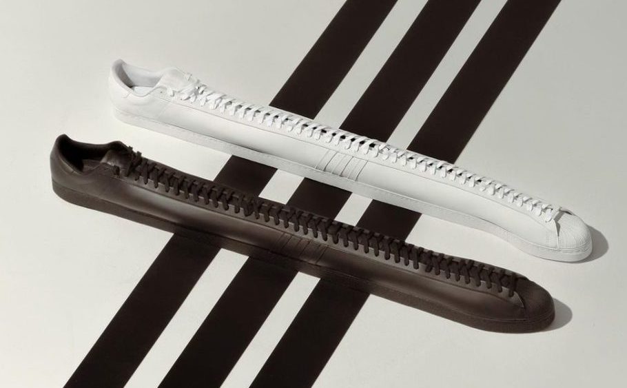 Adidas collaborated with rapper Tommy Cash on a pair of mismatched, black-and-white Superstar sneakers inspired by the concept of yin and yang