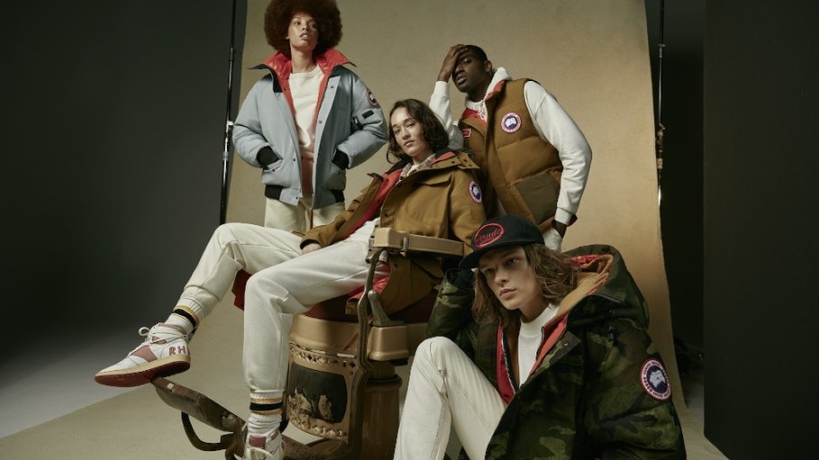 Canada Goose's NBA All-Star collection, designed with Rhude, includes a vest, bomber jacket, parka and trench coat