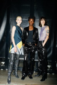 Backstage at Coperni RTW Fall 2021.