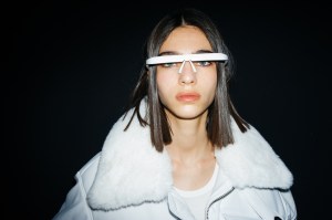 Backstage at Coperni RTW Fall 2021.