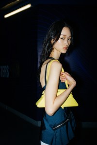 Backstage at Coperni RTW Fall 2021.
