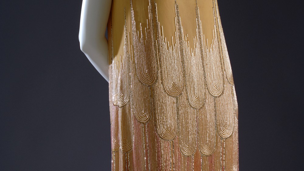 This Paul Poiret evening dress circa 1926 opens the show.