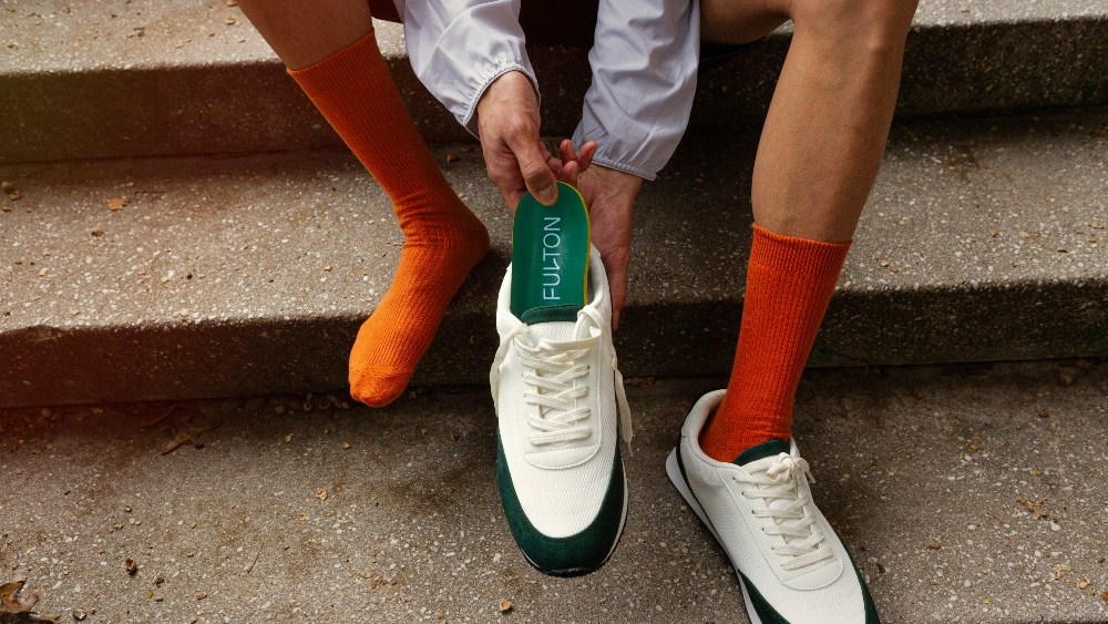 Fulton’s first plant-based product offering, the Classic Insole, features a cork base, rubber latex foam mid-layer and cactus leather top.