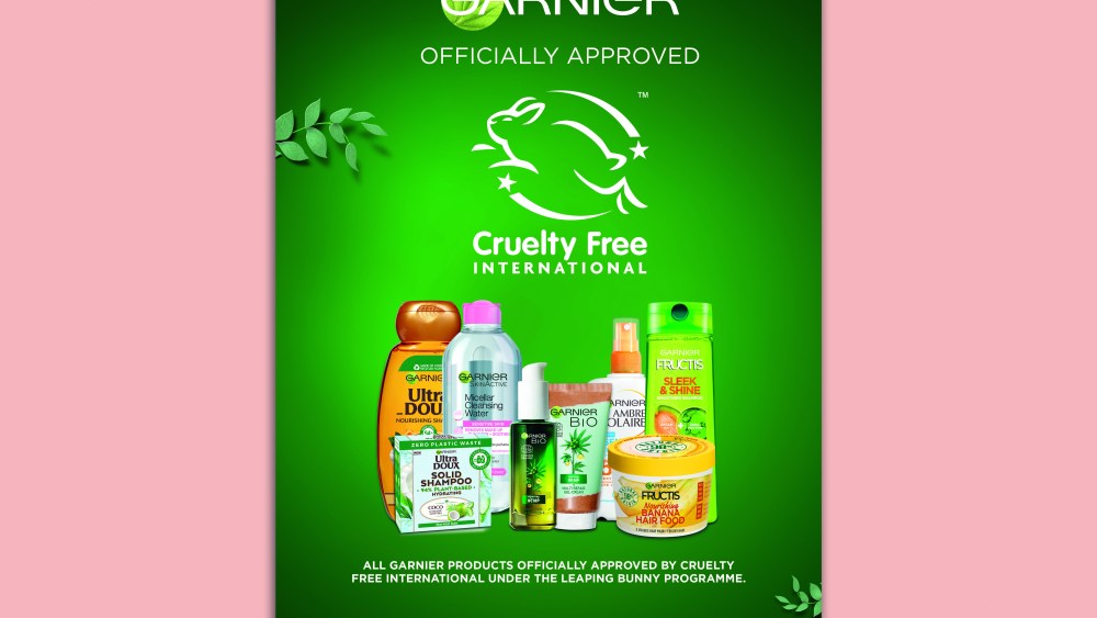 Garnier has been approved by Cruelty Free International.