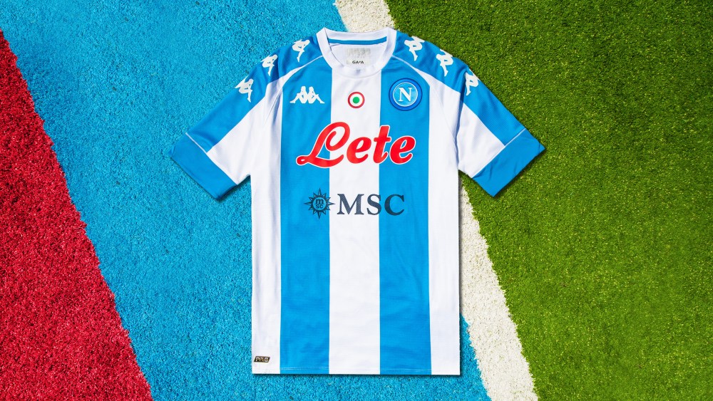 Kappa jersey tributing soccer player Diego Armando Maradona.