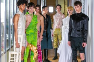 Looks from menswear designer Goosse Mathieu.