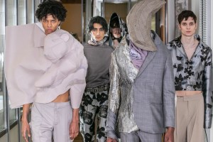 Looks from menswear designer Hsieh Jen Hsin.