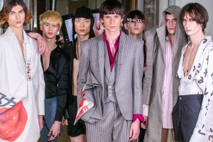 Looks from menswear designer Lin Colin.