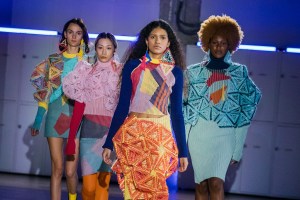 Looks from knitwear designer Jimin Kim.