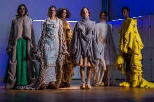 Looks from knitwear designer Sara Kickmayer.