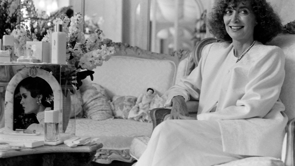 Designer Jessica McClintock in her San Francisco Office on August 8, 1989.
