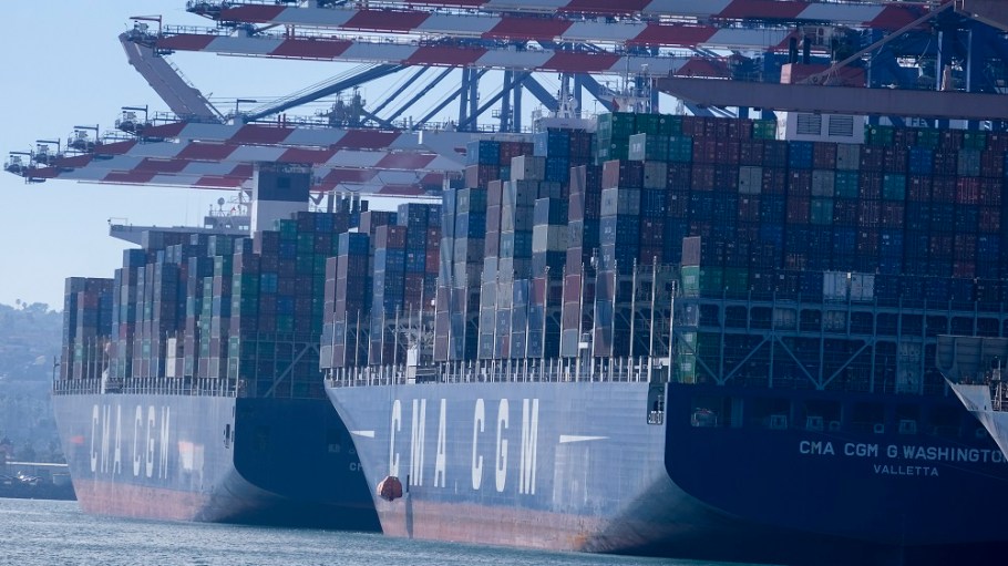 The Freightos Baltic Global Container Index climbed 6 percent in February to $4,295 per FEU, driven by surging volume from Asia to the U.S.