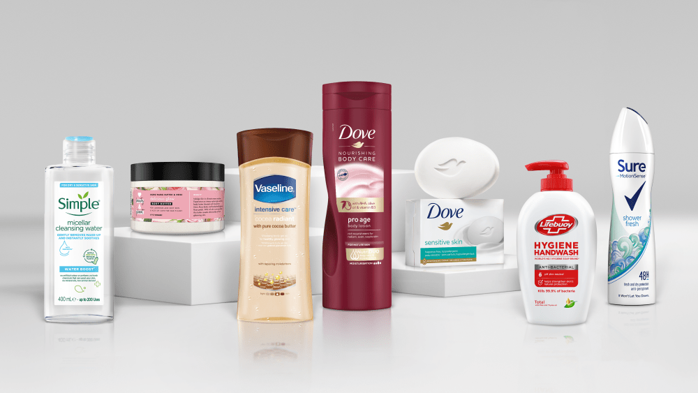Some Unilever products.