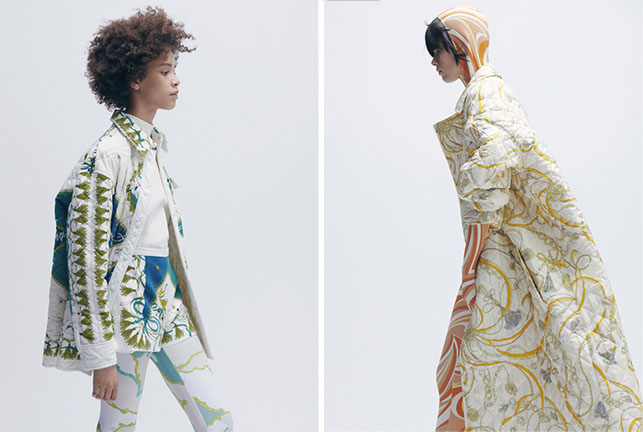 Looks from Emilio Pucci's Fall 2021 collection.