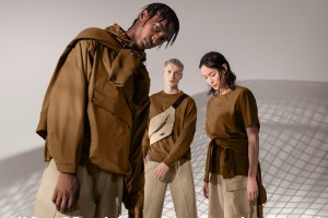 Puma and Maison Kitsuné's collaboration collection features mostly tonal and earthy colors.