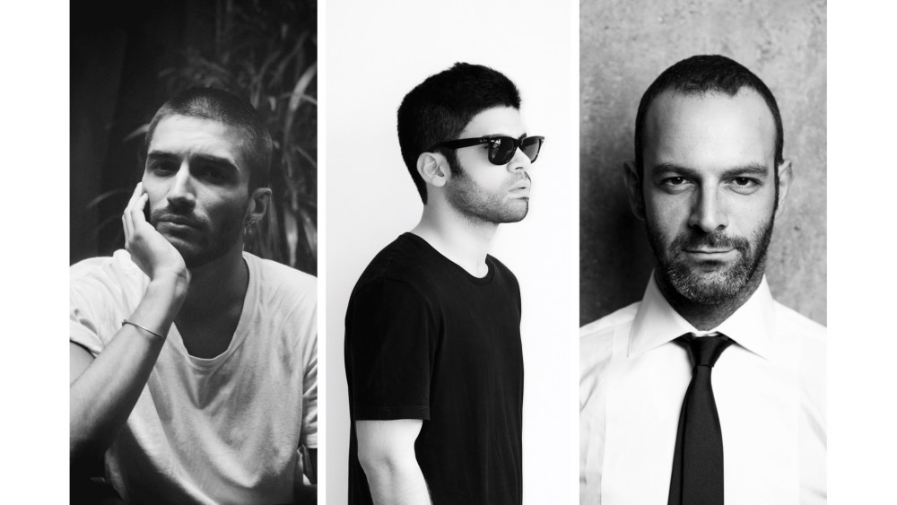 From left to right, Salvo Rizza, Dhruv Kapoor, Stefano Miele.
