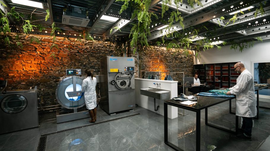 Italian chemical company and research lab Soko Chimica created The Innovation Hub to solve for textile and denim industry sustainability.