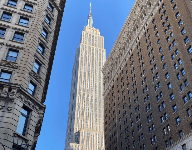 Empire State Building, textile waste, refashion week