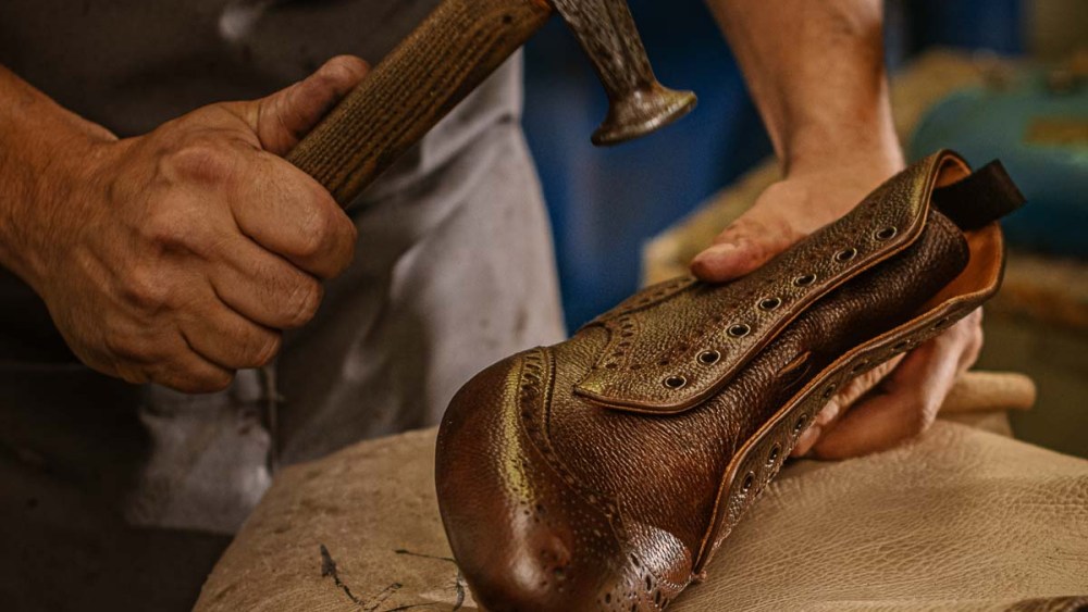 Velasca shoes are handcrafted by artisans in Italy