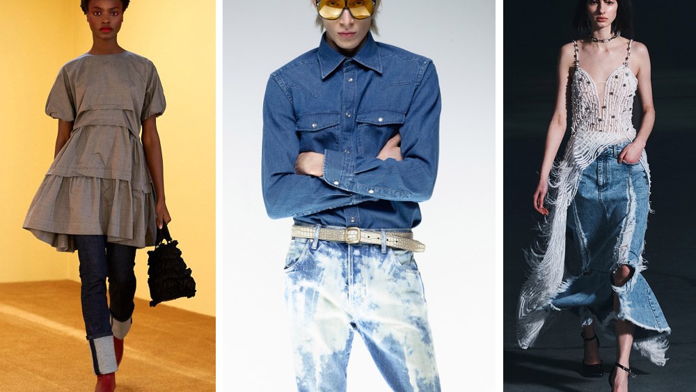 Relaxed fits, rolled cuffs and sparkle provided an update in F/W 21-22 European denim collections.