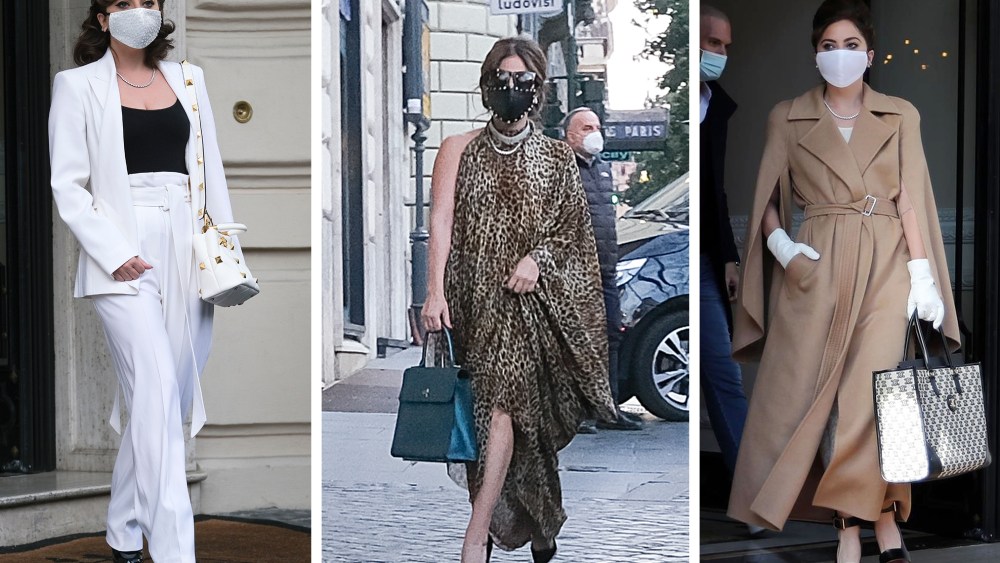 Lady Gaga filming 'House of Gucci.'