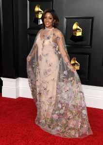 2021 Grammy Awards Mickey Guyton in Valentino